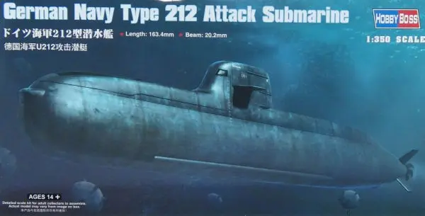 Model de ansamblu militar - submarin german tip 212