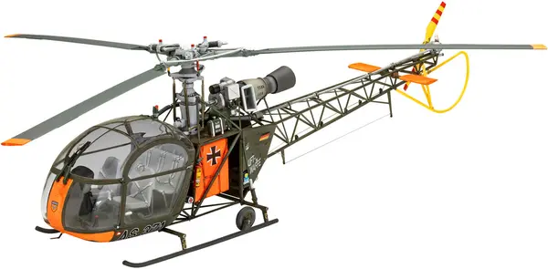 Model de asamblare Revell Militar: elicoptere - Alouette II