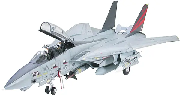 Model de asamblare TAMIYA Militar: Avioane - Grumman F-14A Tomcat Black Knights (TAM60313)