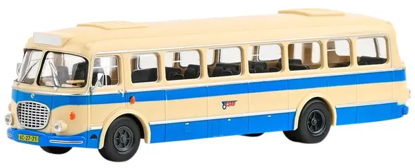 Model de colecție Abrex Modern: Mașini - Skoda 706 Autobus RTO (1961), Cream/Blue, CSAD