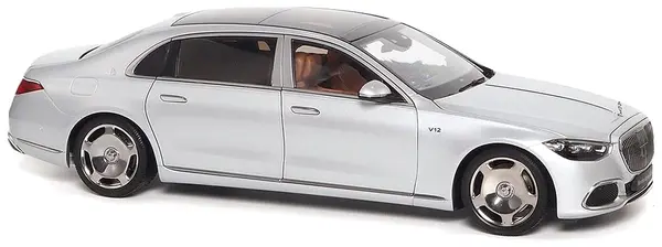 Model de colecție din metal Almost Real Modern: Mașini - Mercedes Maybach S Class (2021) (Hightech Silver)