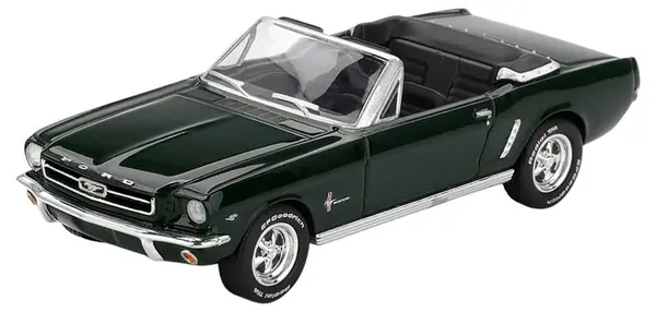 Model de colecție Mini GT Modern: Automobile - Ford Mustang Convertible 1964 Highland Green (LHD)