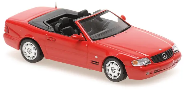 Model de colecție MINICHAMPS Mașini contemporane - Mercedes-Benz SL-Class (R129), 1999, Red