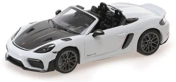 Model de colecție MINICHAMPS Modern: Mașini - Porsche Spyder RS, 2023, White W/Weissach Package