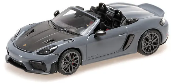 Model de colecție MINICHAMPS Modern: Mașini - Porsche Spyder RS, 2023, Grey W/Weissach Package
