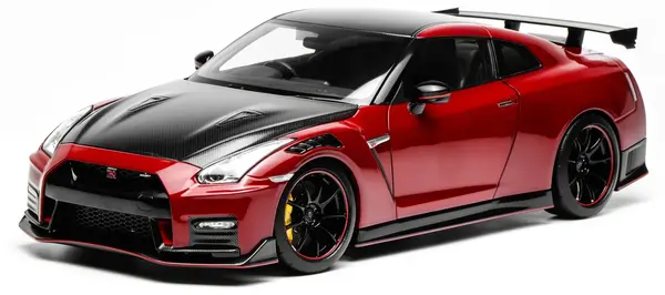 Model de colecție MOTORHELIX Modern: Automobile - Nissan GT-R NISMO (R35) Special Edition 2022 Vibrant Red - Limited Edition 699 pcs.