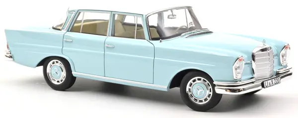 Model de colecție NOREV Modern: Мașini - Mercedes-Benz 220 S (1965) (Light Blue)