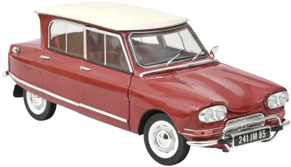 Model de colecție Norev Modern: Mașini - Citroen Ami 6 Club (1968) (Corsaire Red)