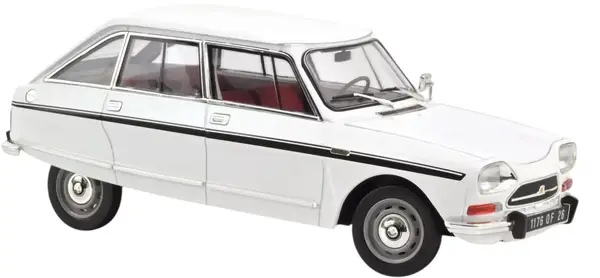 Model de colecție Norev Modern: Mașini - Citroen Ami Super (1974) (Meije White)
