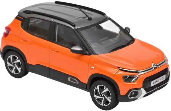 Model de colecție Norev Modern: Mașini - Citroen C3 (2021) (Orange & Grey roof)