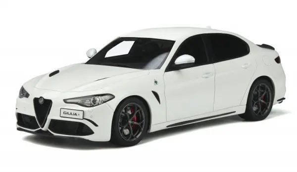 Model de colecție OTTOMobile Modern: mașini - ALFA ROMEO GIULIA QUADRIFOGLIO BLANC (2019)