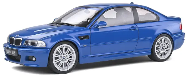 Model de colecție SOLIDO Modern: Automobile - BMW E46 M3, Laguna Blue, 2000