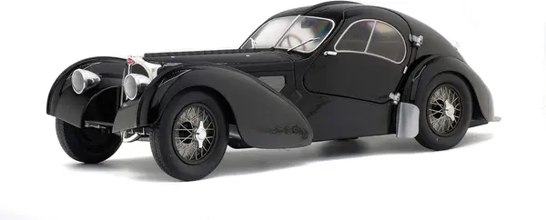 Model de colecție SOLIDO Modern: Mașini - Bugatti Atlantic Type 57 SC (1937) (Black)