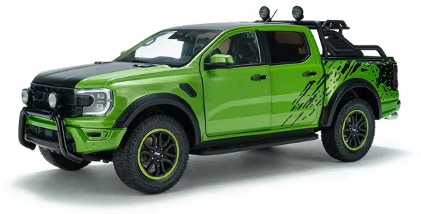 Model de colecție SOLIDO Modern : Mașini - Ford Ranger Raptor, Metallic Green, 2024