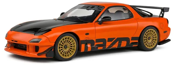 Model de colecție SOLIDO Modern: Mașini - Mazda RX7 FD3RS SOLIDO WORKS, Orange, 1999
