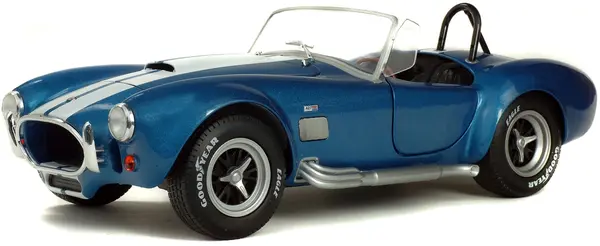 Model de colecție SOLIDO Modern: Mașini - Shelby Cobra 427 S/C (Metallic Blue) (1965)