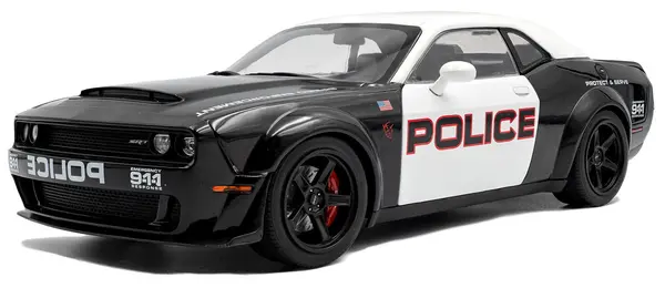 Model de colecție SOLIDO Moderne: Automobile - Dodge Challenger Demon, Highway Police, 2023
