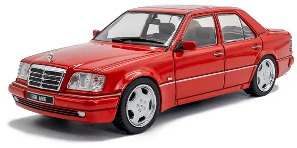 Model de colecție SOLIDO Moderne: Automobile - Mercedes-Benz (W124) E60 AMG, Signal Red, 1994