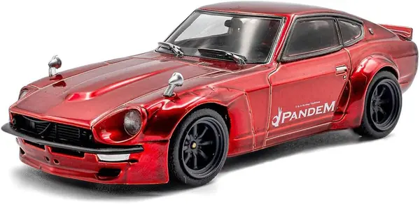 Model de colecție SOLIDO Moderne: Automobile - Pandem Nissan Z-Datsun 240Z (S30Z) Rocket Bunny, Red, 1973