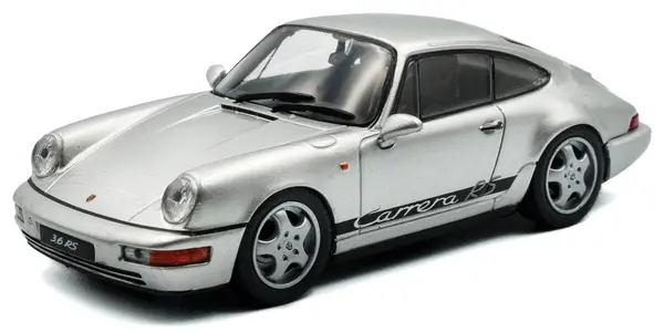 Model de colecție SOLIDO Moderne: Automobile - Porsche 911 (964) RS, Silver, 1994