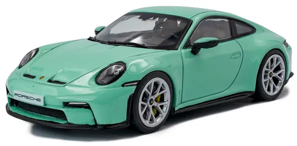 Model de colecție SOLIDO Moderne: Automobile - Porsche 911 (992) GT3 Touring, Mint Green, 2023