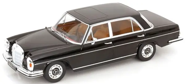 Model de colecționar KK Scale Modern: Mașini - Mercedes-Benz 300 SEL 6.3 (W109) (1967-1972) (Black) (KKDC181211)