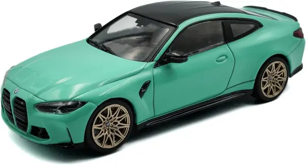 Model de colecționar SOLIDO Modern: Mașini - BMW G82 M4 Competition (Mint Green) (2023)
