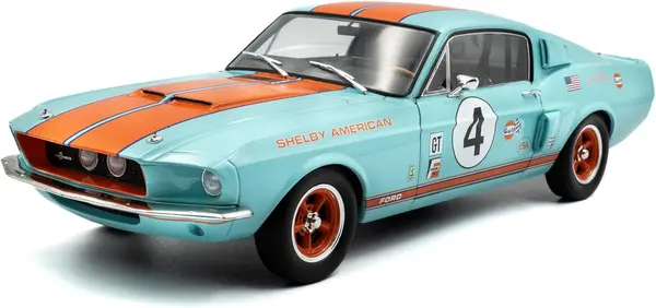 Model de colecționar SOLIDO Modern: Mașini - Shelby GT500 Racing Tribute, 1967
