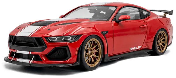 Model de colecționar SOLIDO Modern: Mașini - Shelby Mustang Super Snake, Race Red, 2025