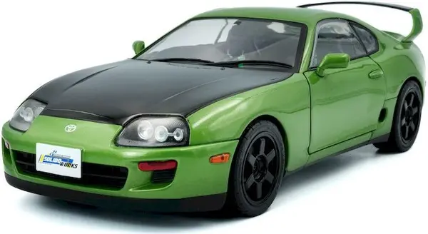 Model de colecționar SOLIDO Modern: Mașini - Toyota Supra MK4 (A80) Solido Works (Green) (1993)