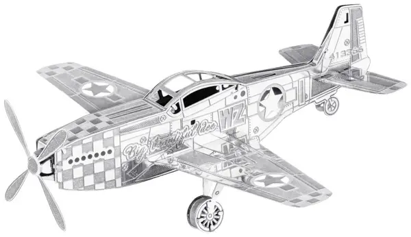 Model metalic de asamblat Metal Earth - Mustang P-51