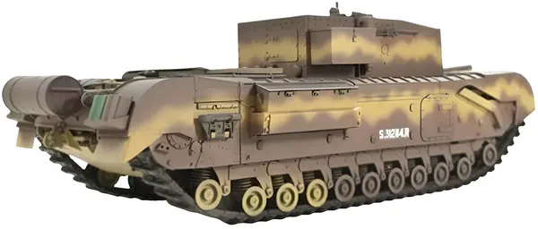 Model prefabricat AFV Club Militar: Tancuri - Tancul britanic Churchill cu tun de 3 inci