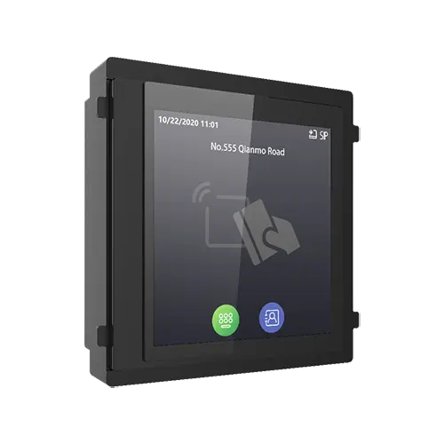 Modul afisaj IPS touch screen, 4 inch, pentru Interfon modular - HIKVISION DS-KD-TDM