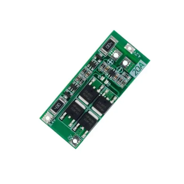 Modul BMS pentru acumulatori li-ion, 2S, 8.4V, 20A, cu balansare