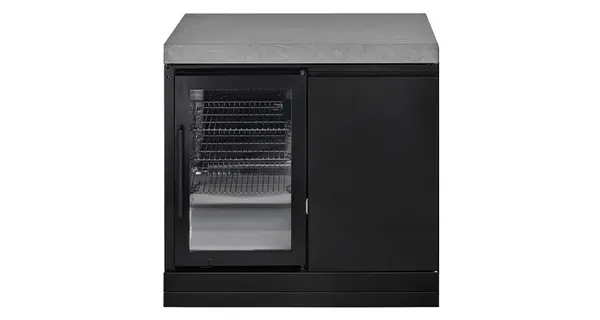 Modul bucatarie de exterior cu blat de lucru cabinet, spatiu depozitare si frigider Grandhall K01000290S