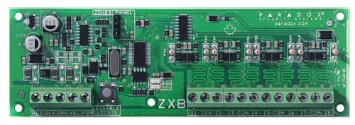 Modul de extensie Paradox ZX8, 8 zone conventionale, dublare ATZ, 8 intrari