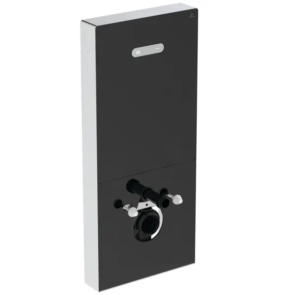 Modul Ideal Standard NeoX pentru vas wc suspendat, sticla neagra, actionare pneumatica