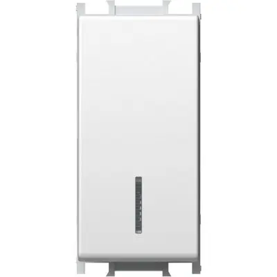 Modul Int. Simplu 1M 16A IP20 Alb, TEM Modul TEM-SM10PWIN-B