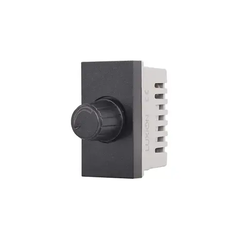 Modul Intrerupator Mecanic cu Variator 1M LUXION, Standard Italian (Negru)