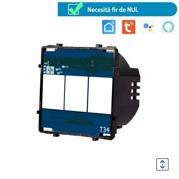 Modul intrerupator tactil draperie perdele jaluzele WiFi