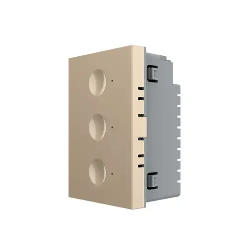 Modul intrerupator triplu cu touch Livolo standard Italian, Serie noua (Auriu)