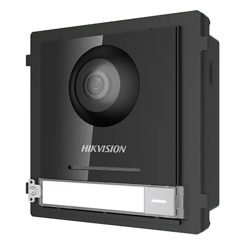 Modul Master pentru Interfonie modulara echipat cu camera video 2MP fisheye si un buton apel - HIKVISION