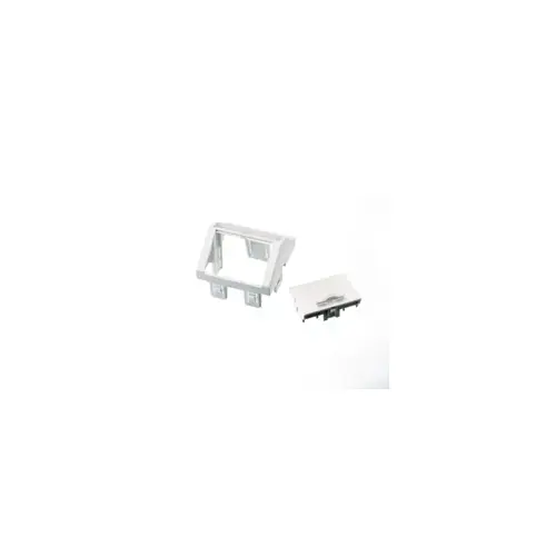 Modul Nexans LANmark, 2 porturi Snap-in RJ 45, nepopulat, Alb