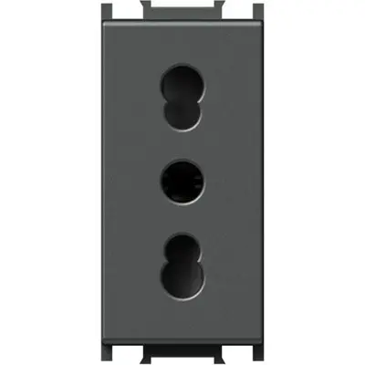Modul Priza simp 16A 1m antracit negru, TEM Modul TEM-VM30AT-U