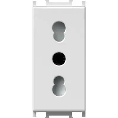 Modul Priza st. italian 1M 16A ST IP20 alb, TEM Modul TEM-VM30PW-B