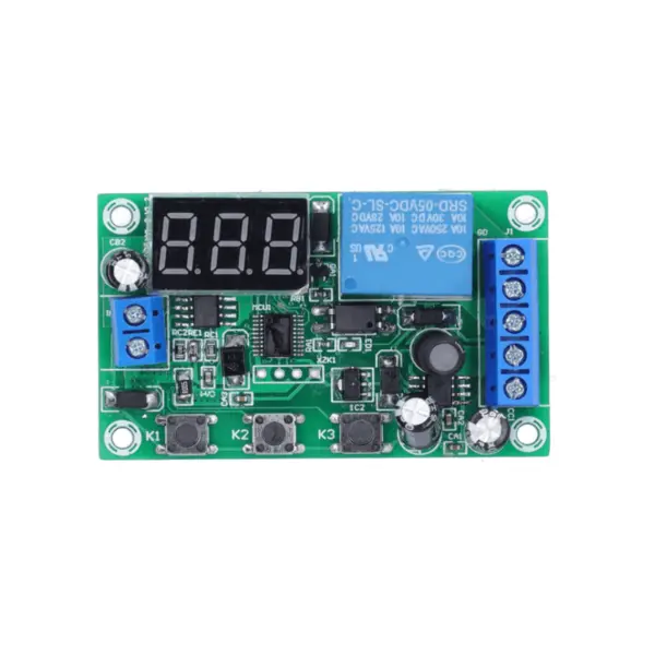 Modul releu 12V, detectie curent 0 - 10A DC, afisaj LED