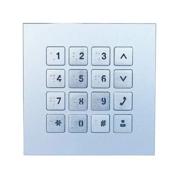 Modul tastatura acces Dahua, pentru videointerfon modular VTO4202F, taste mecanice iluminate, carcasa aluminiu, IP65, IK07, VTO4202F-MK