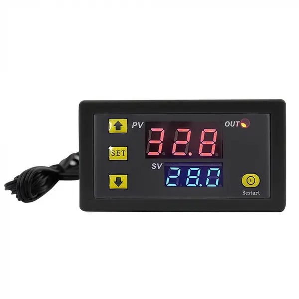 Modul termostat digital W3230 cu senzor tip sonda, 110-220V AC