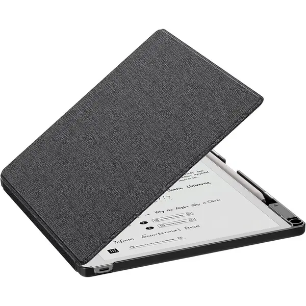 Moko Husa MoKo Book Folio pentru Remarkable Paper Pure 10.3, Suport pentru Marker, Magnetic, Negru-Piele