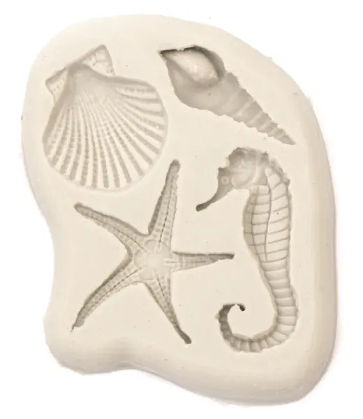Mold de silicon (formă) Em Art - Motive marine, 78 x 92 x 12 mm